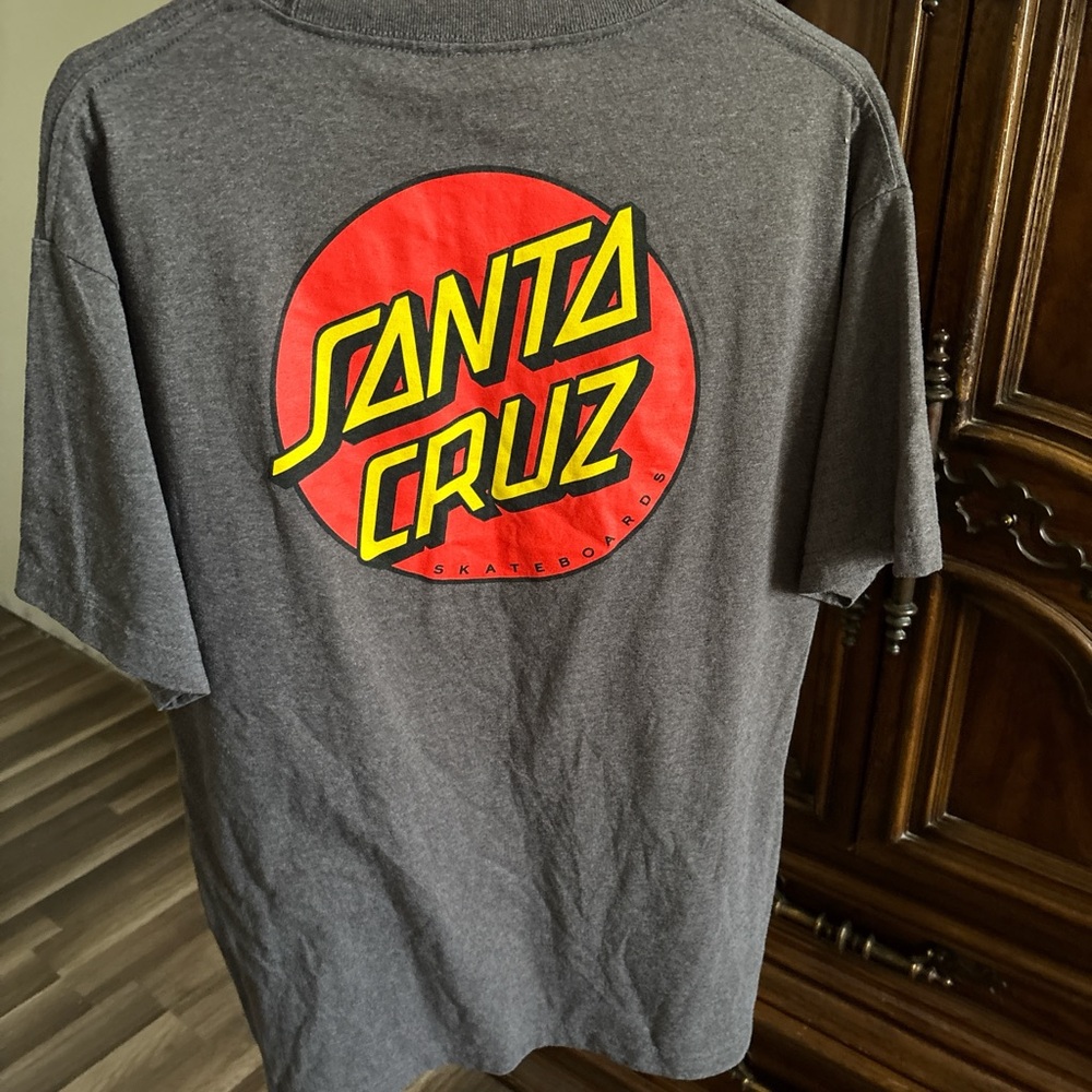 Santa Cruz skateboards Gray T-Shirt size L - Picture 7 of 8